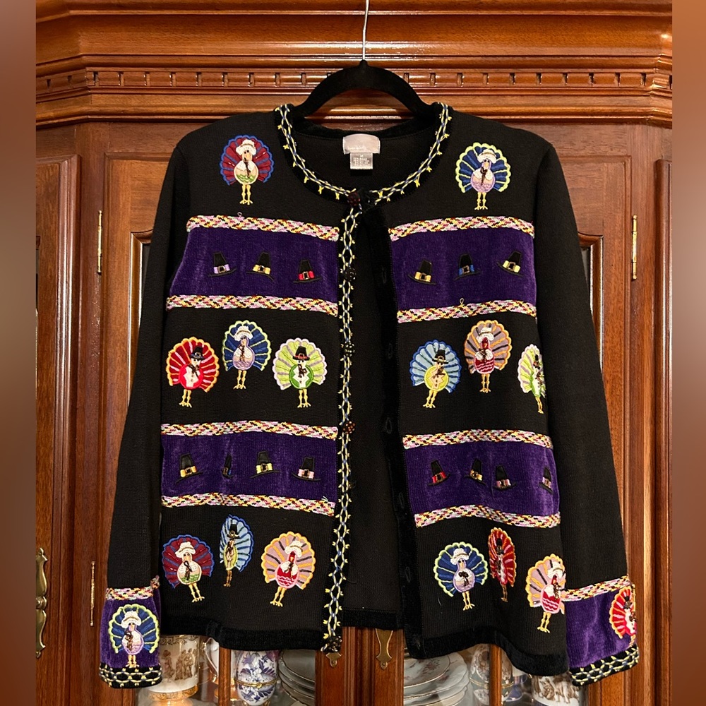 Berek Fall Turkey Thanksgiving Fall Cardigan
